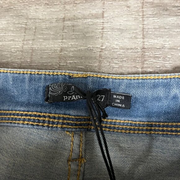 Prana Soma Mid Rise Denim Ankle Skinny Jeans Blue NWT Women’s Size 27 - Picture 7 of 10